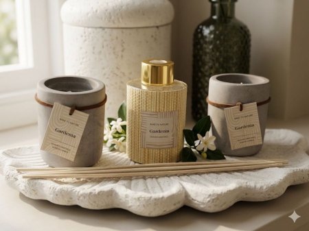 طقم عطور منزلية فاخر مع أعواد فواحة
