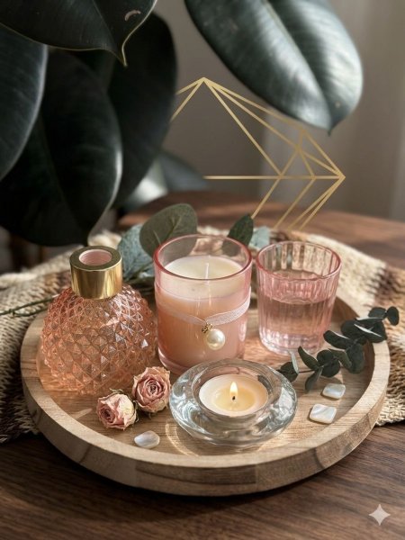 بكج عطور مع صينية دائري