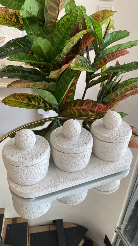 طقم سكريات حجر